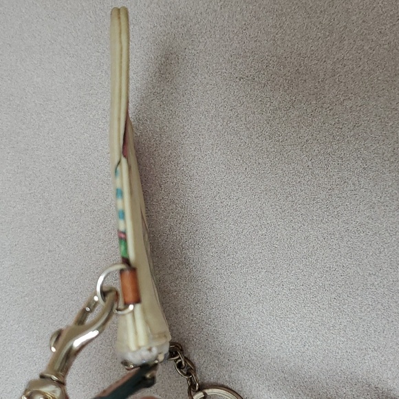 Vintage Dooney And Bourke Rainbow Zipper Wristlet - Picture 8 of 11